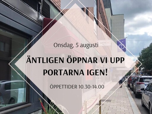 Äntligen så öppnar vi igen!